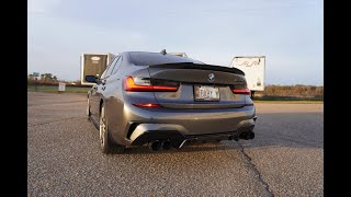 BMW M340i Gloss Black amp Carbon Diffuser Install [upl. by Schick]