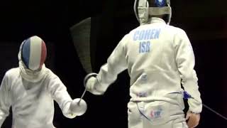 Epee Fencing  Beautiful flick  Billa G vs Cohen Y [upl. by Mcclees]