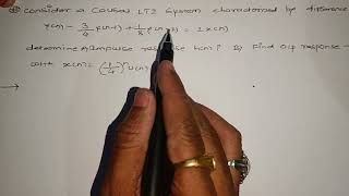 Lti system with difference equation and its solution [upl. by Socem390]