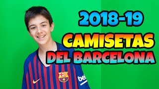 UNBOXING CAMISETAS DE FÚTBOL DEL FC BARCELONA LOCAL Y VISITANTE 2018 2019 [upl. by Atnahsal139]