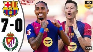 Barcelona Vs Valladolid 70 All Goals amp Highlights [upl. by Guyer]