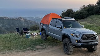 200 BUDGET OVERLAND TENT FOR MY 3RD GEN TACOMA RIGHTLINE GEAR TRUCK BED TENT [upl. by Johnathan]