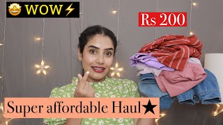 OMG 😳 Starts Rs 200 👍🏻 T Shirt  Tops  Jackets etc… Affordable Flipkart Haul  Glamyganga [upl. by Cyb468]