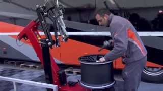 Hankook DTM race tire assembly [upl. by Euqinahs627]