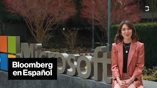 Los directores ejecutivos de Microsoft y OpenAI en una pulseada por la IA  Bloomberg en Español [upl. by Hinckley543]