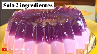 POSTRE CON SOLO 2 INGREDIENTES SUPER ECONOMICA Y FACIL  ROSVI HERNANDEZ [upl. by Aihsemek606]