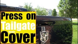 Dodge RAM 1500 Tailgate handle cover install Lee Press on style [upl. by Buck969]