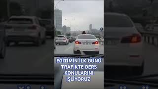 Direksiyon dersi trafikte ilk gün [upl. by Rebmeced936]