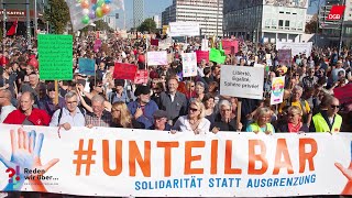 DGB stark für Demokratie im Bündnis unteilbar [upl. by Dirtsa]