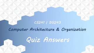 CS241 DS243  Quiz Answers 112024 quotsamplequot [upl. by Maro67]