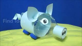 How To Make Piggy Bank from Plastic Bottle DIY Piggy Bank from Plastic Bottle [upl. by Eornom28]