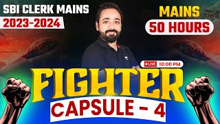 SBI Clerk Mains 2023  Fighter Capsule Day 4  SBI Clerk Mains Reasoning  Reasoning by Puneet Sir [upl. by Diarmuid]