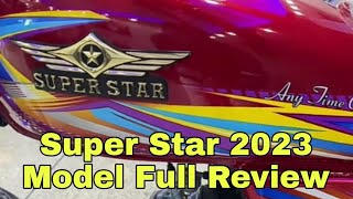 Super Star 2023 Model Full Review  Latest Price Super Star  70cc Super Star Bike [upl. by Sigler66]