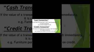 Transactions  Meaning and Types of Transactions  Cash amp Credit Transactions  Internal amp External [upl. by Perkin]