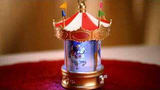 Hallmark Keepsake Magic Ornament 2010 Mickeys Merry Carousel  Disneys Mickey and Friends [upl. by Naamana]