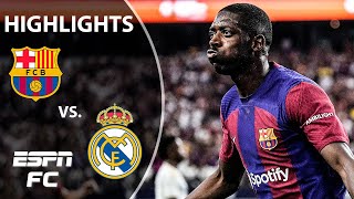 EL CLASICO AMERICANO 🇺🇸 Real Madrid vs Barcelona  Full Game Highlights  ESPN FC [upl. by Tserrof]