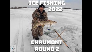 Chaumont Bay Ice Fishing Round 2  31422 [upl. by Mathias]