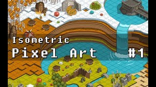 How to Draw Isometric Pixel Art 1  도트 제작 튜토리얼 1 [upl. by Betteanne]