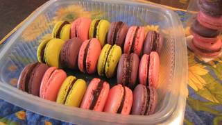 macarons chocolatcaramel مكرون بالشكولاطة و الكراميل بطريقة ساهل [upl. by Kcirdet]