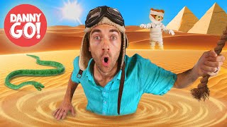 The Floor is Quicksand Pyramid Adventure 🐪 🐍 Floor is Lava Dance Game  Danny Go Songs for Kids [upl. by Louella]