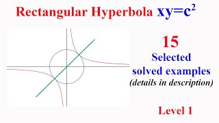 Rectangular Hyperbola Selected 15 solved examples details in description [upl. by Enaywd]