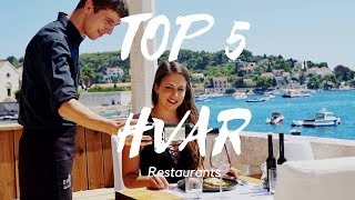 TOP 5 RESTAURANTS ON HVAR [upl. by Libbie]