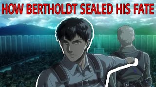 How Bertholdt Sealed His Fate Attack on Titan Theory [upl. by Corel]