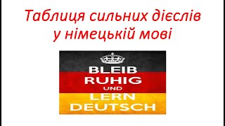 Німецька мова Таблиця сильних дієслів 3 форми дієслів Präsens Частина 6 Starke Verben 3 Formen [upl. by Eedolem]