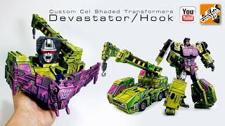 Custom Cel Shaded Transformers Devastator Hook Toyworld TWC07 By LEK Custom Toys 2020 [upl. by Tebasile]