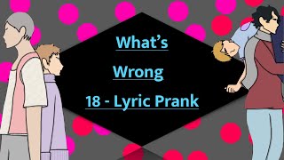 Whats Wrong  Haikyuu Lyric Prank  18 By One Direction [upl. by Ardehs144]