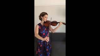 Hilary Hahn  Bach Sonata No2 III Andante Instagram Live [upl. by Maillij858]