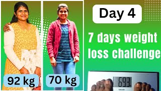 தமிழில்  💪Day 4 of 7 days weight loss challengeவீட்டில் இருந்தே healthy weight loss panalam frnds [upl. by Ecyob]