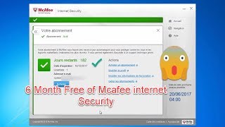 How to Get 6 Months off Mcafee internet Security 2017 Free [upl. by Nej]