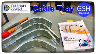 90 Degrees Bends in Cable Tray  Flat Internal and External Fabricated by Apprentice Electricians [upl. by Nosredna]