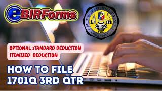 1701Q 3RD QUARTER HOW TO FILE EBIR FORM DEADLINE NOV 15 2023 [upl. by Yellat]