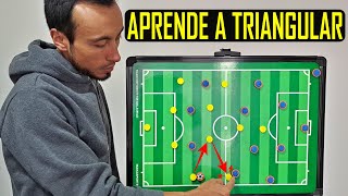 ⚽️ COMO TRIANGULAR EN EL FUTBOL  Aprende a Triangular  Táctica de Fútbol [upl. by Fuld225]