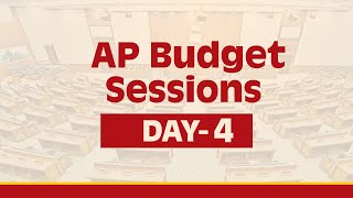 Day  4 AP Budget Sessions  Legislative Assembly  Live [upl. by Arza]