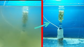 Aquarium filter DIY in few minutes  fish tank filter DIY [upl. by Noirrad514]