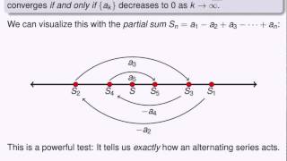 Screencast 841 Quick recap  Alternating series [upl. by Nottap674]