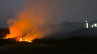 Big sugarcane fire at Cornubia Durban in South Africa [upl. by Dami]