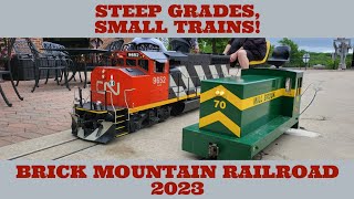 Riding the Rails at Brick Mountain Railroad 2023 Invitational Meet [upl. by Ahkos]