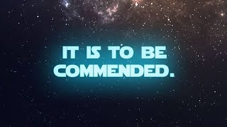 It is to be commended [upl. by Harald126]