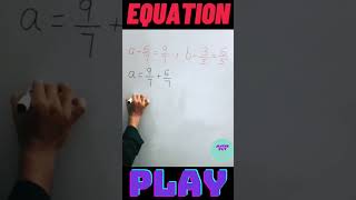 Equation in Fraction ll Transposing method ll Simple Equation ll YogeshKumarVed [upl. by Initof]