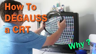 Degaussing a CRT how and why [upl. by Evangelin]