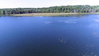 Drone Video of Leisure Lake Near Trego WI [upl. by Anilorac]