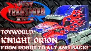 JUST TRANSFORM IT Toyworld Knight Orion TLK Optimus Prime [upl. by Apgar]