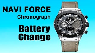 How To Change Battery NAVI FORCE Watch  navi force watch battery replacement [upl. by Yee162]