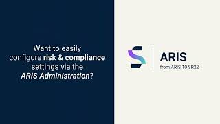 Risk and compliance configuration in ARIS Administration [upl. by Oirtemed]