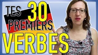 📜Les 30 premiers VERBES à connaître quand on débute en allemand [upl. by Laefar702]