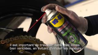 Comment nettoyer sa chaîne de moto avec le Nettoyant Chaîne WD40 Specialist Moto [upl. by Sisely]